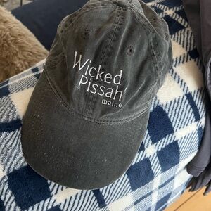 OTTO Dark Gray Cap with Embroidered Text